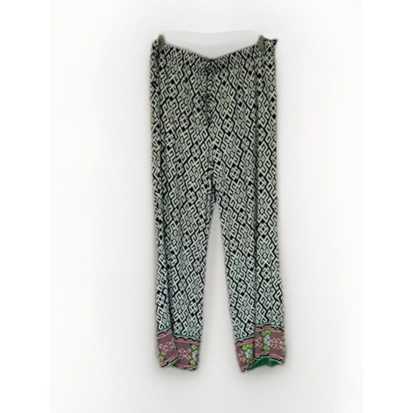 Crown & Ivy Womens Pants 1X Multicolor Wide Leg Flowy Beach Loungewear Vacation‎ - Picture 1 of 10